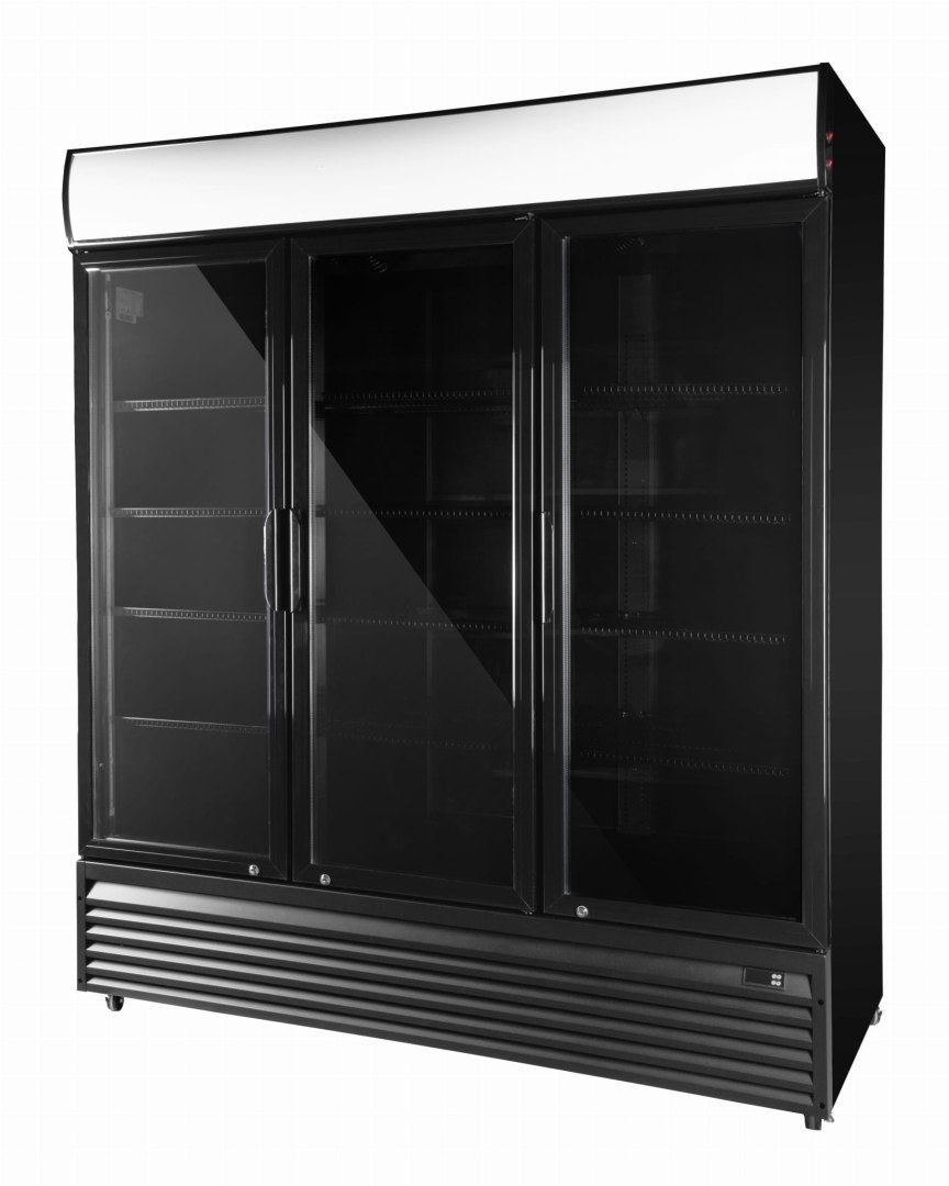 Szafa chłodnicza przeszklona czarna gastronomiczna 1600l Resto Quality RQ1500H-BLACK